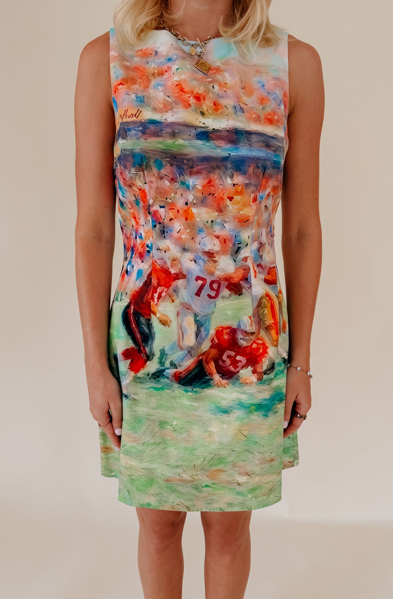 WATERCOLOR GAMEDAY DRESS