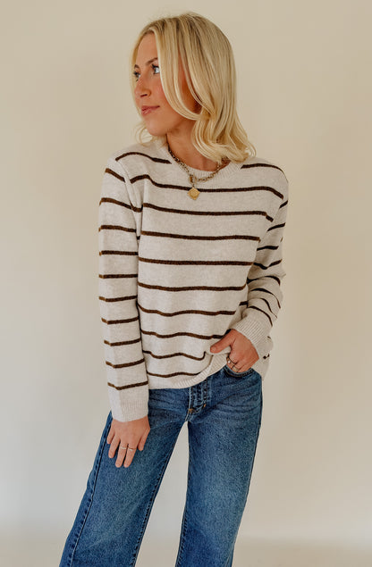 DOUBLE TROUBLE TIE FRONT SWEATER