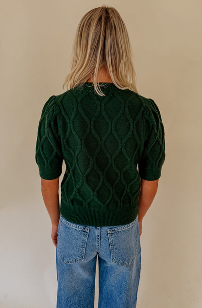BENEATH THE PINES CABLE KNIT SWEATER