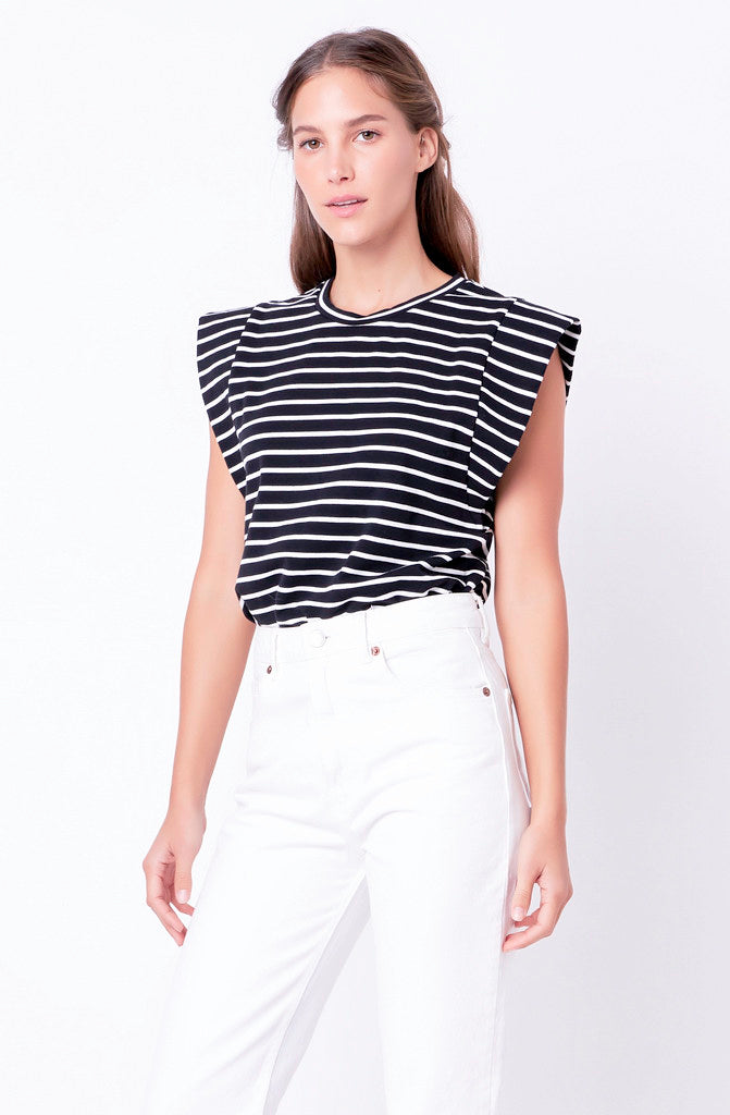 THE CLAIRE STRIPED TOP