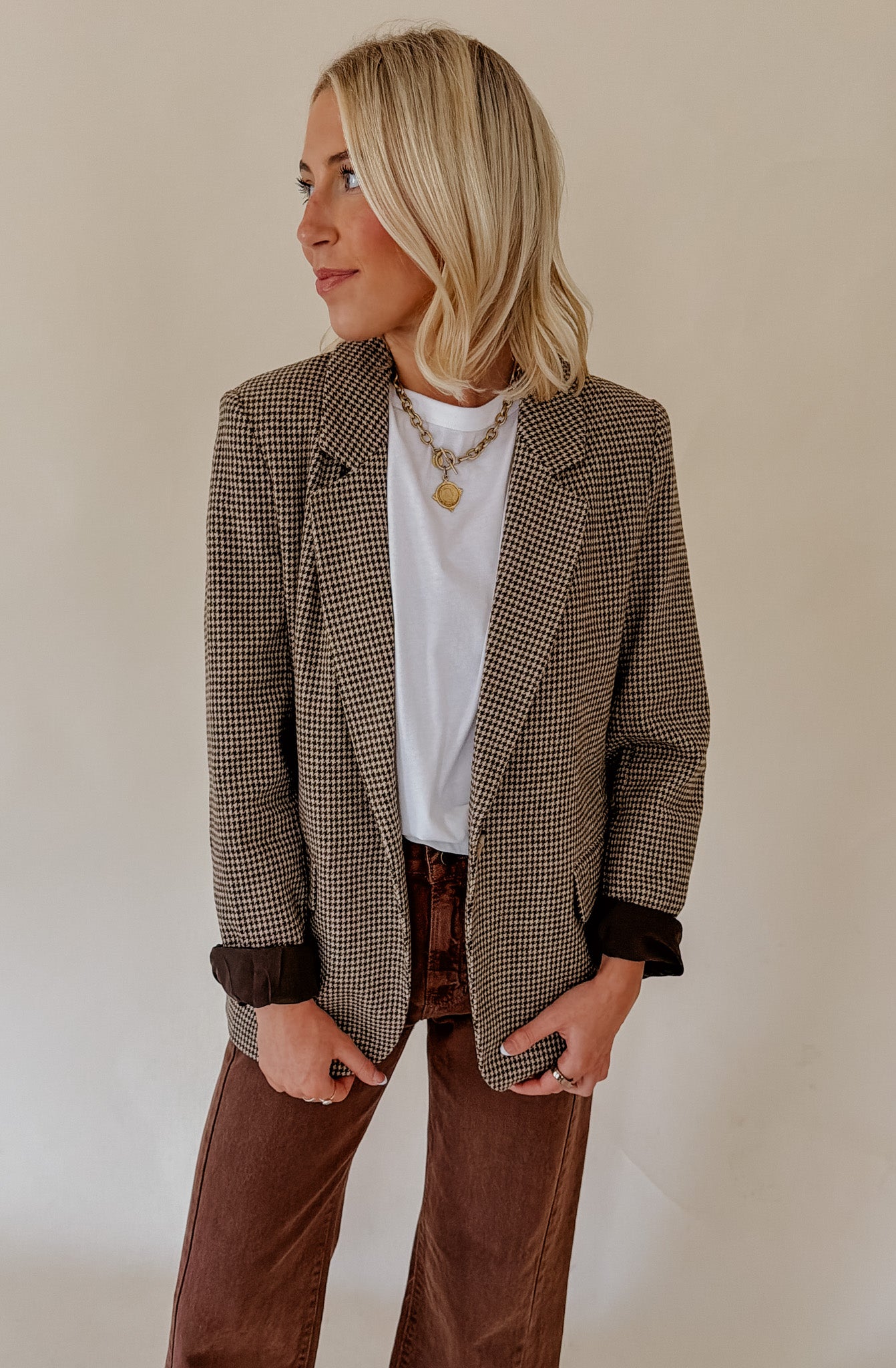 Z SUPPLY EVAN CHECK BLAZER