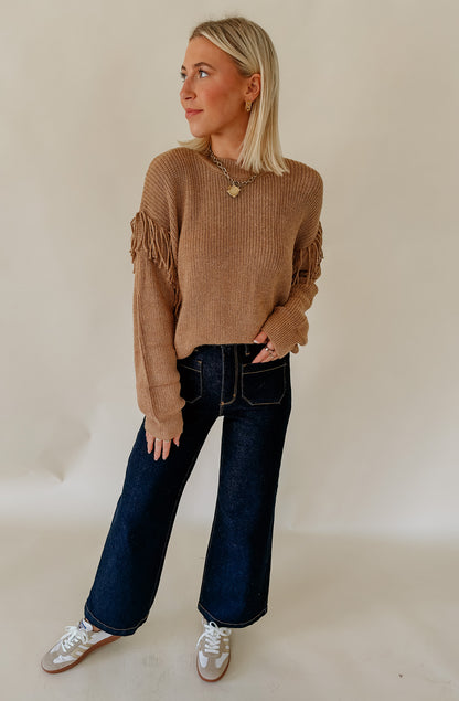 FOR THE FRINGE OF IT SWEATER