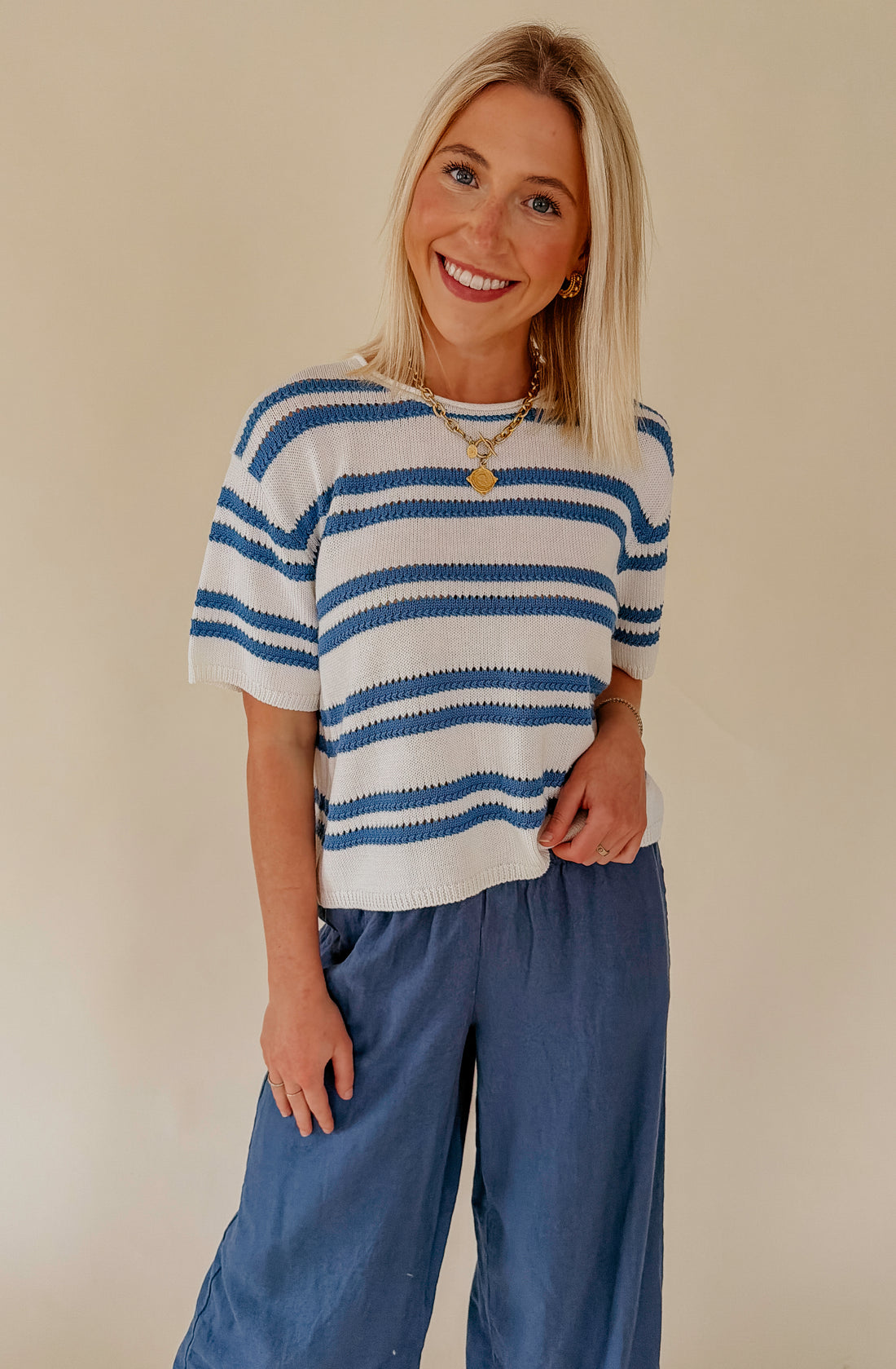 Z SUPPLY PRADO STRIPED SWEATER TEE