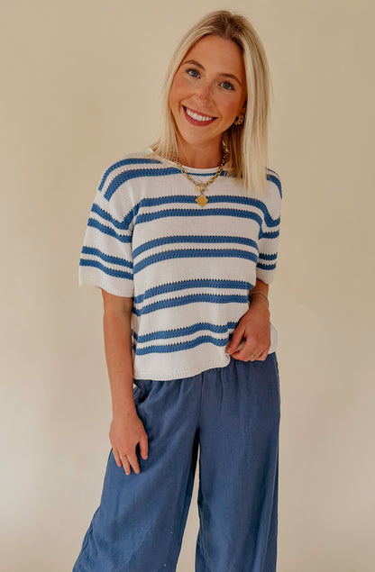 Z SUPPLY PRADO STRIPED SWEATER TEE