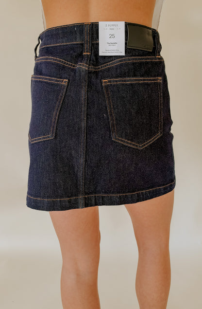 Z SUPPLY THE SOCIALITE DENIM MINI SKIRT
