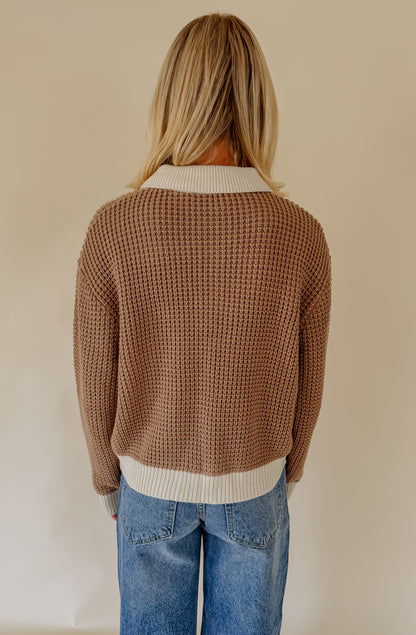 HERE ON THE REGULAR COLLARED SWEATER