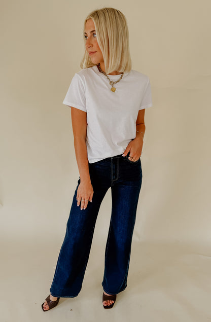 PAIGE ANESSA REVERSE SEAMED DENIM IN 31"