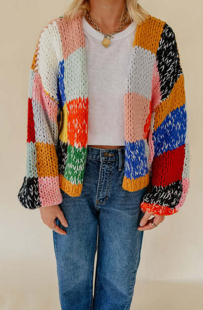 BLOCK PARTY SWEATER CARDIGAN