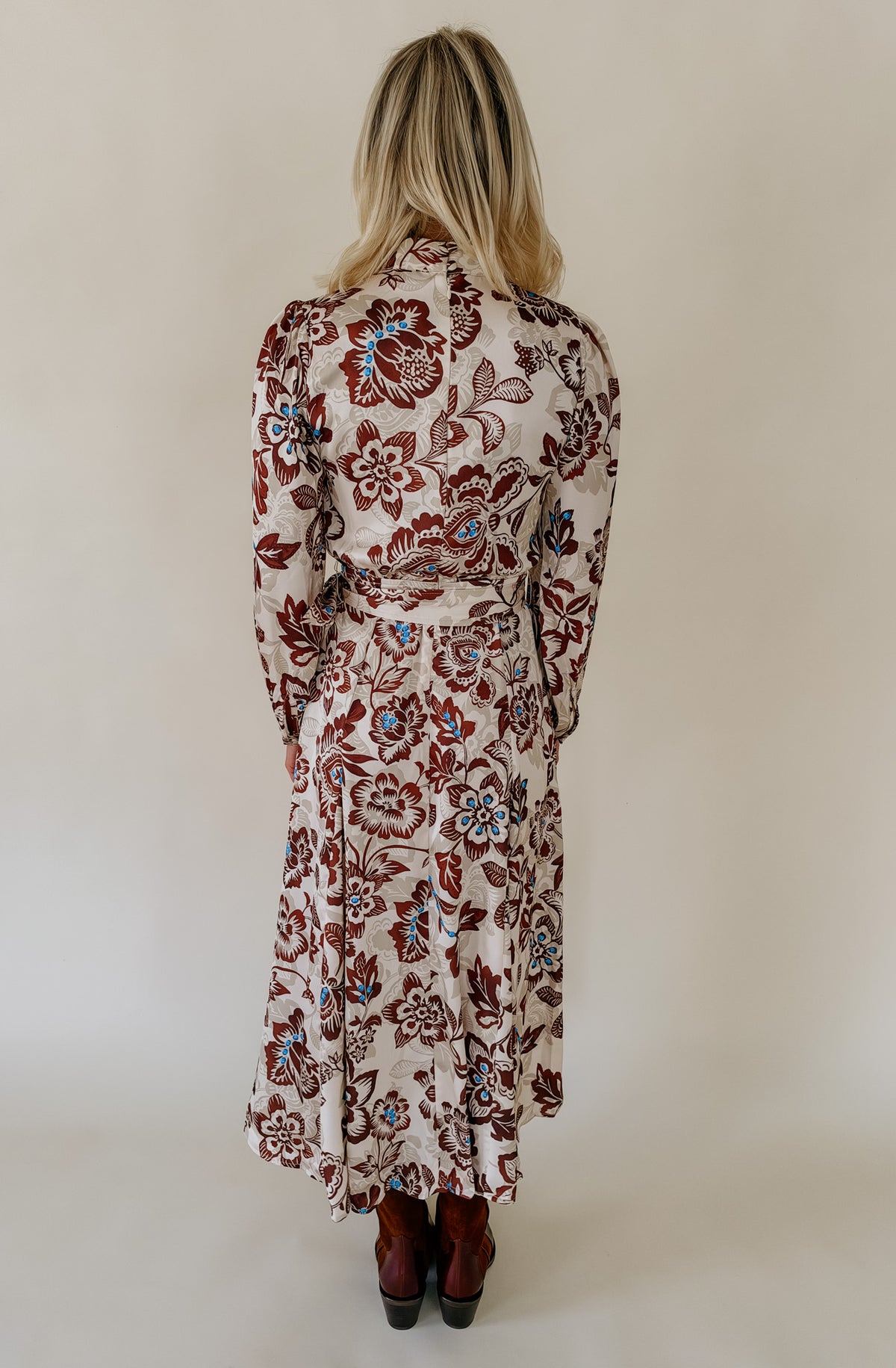 CHANGING SEASONS FLORAL MIDI DRESS