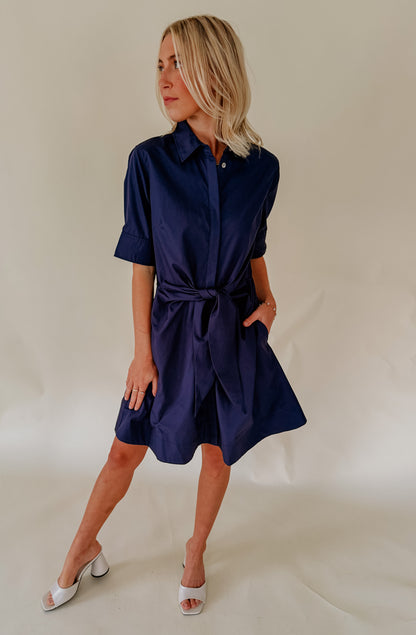 THE ARABELLA POPLIN BLEND MINI DRESS