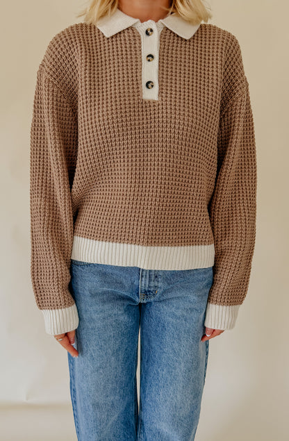 HERE ON THE REGULAR COLLARED SWEATER