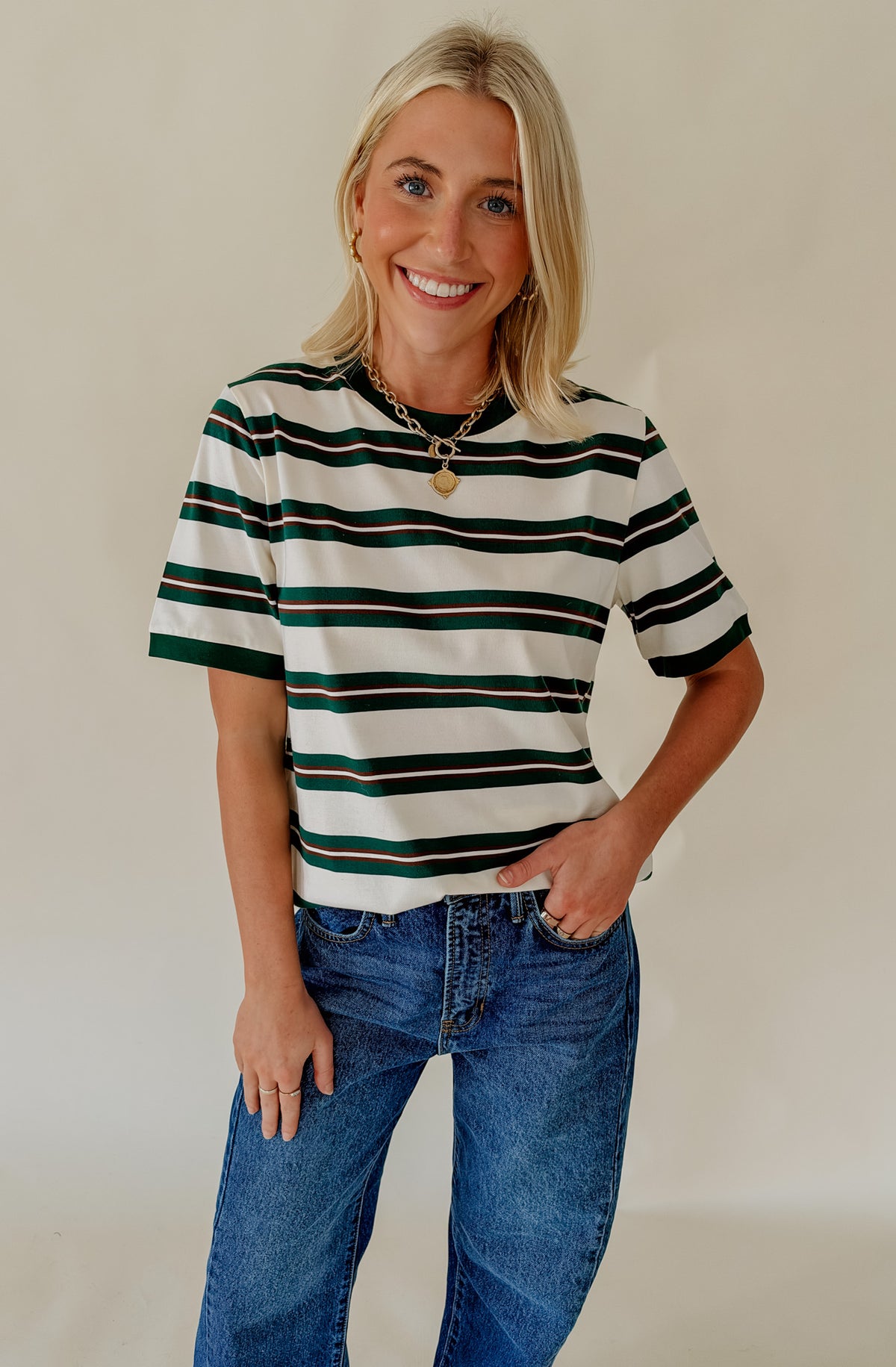RELAXED STRIPED TEE