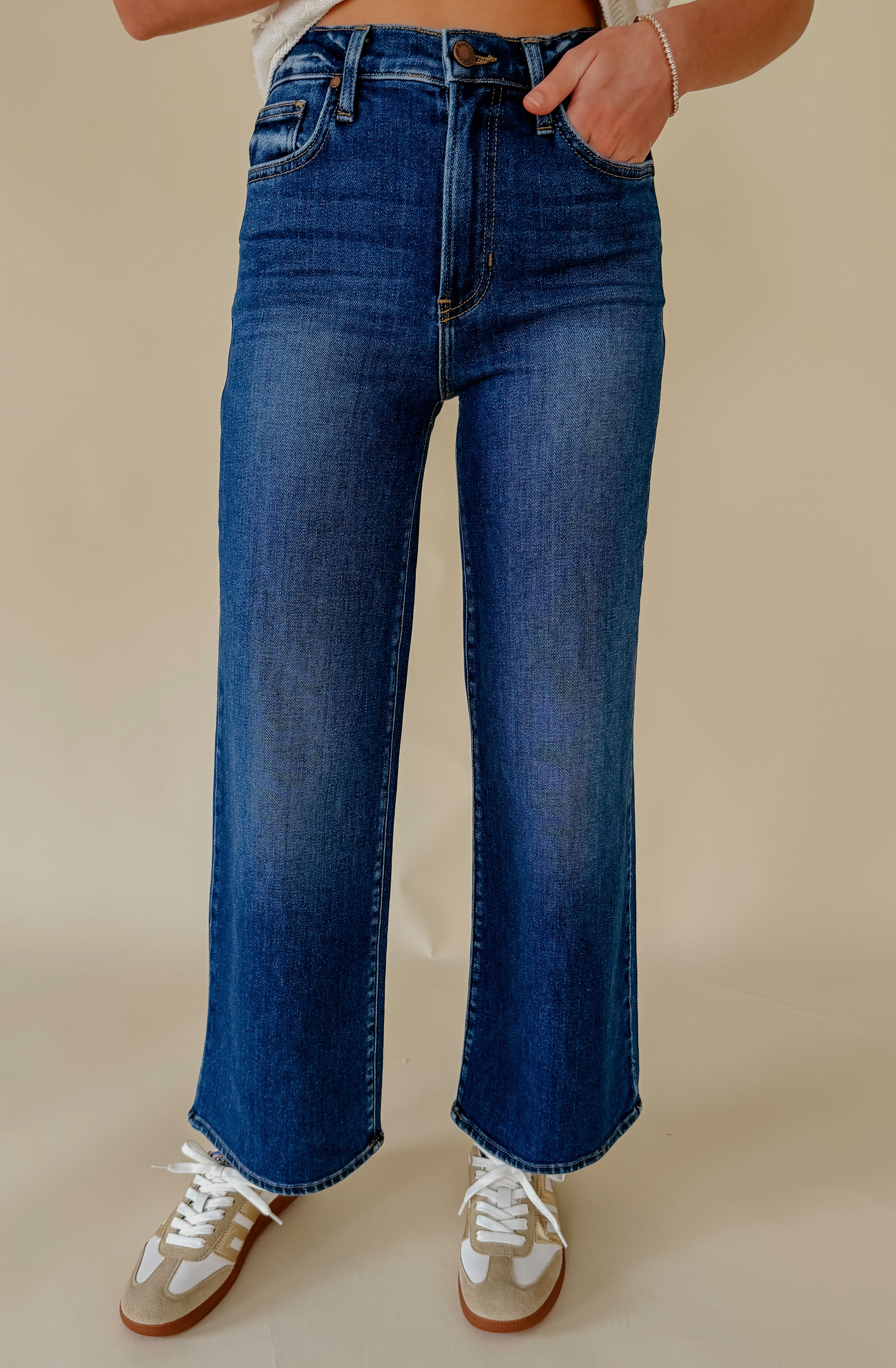 JUST BLACK SYDNEY HIGH RISE WIDE LEG DENIM
