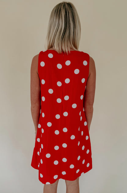 ON YOUR MIND POLKA DOT MINI DRESS