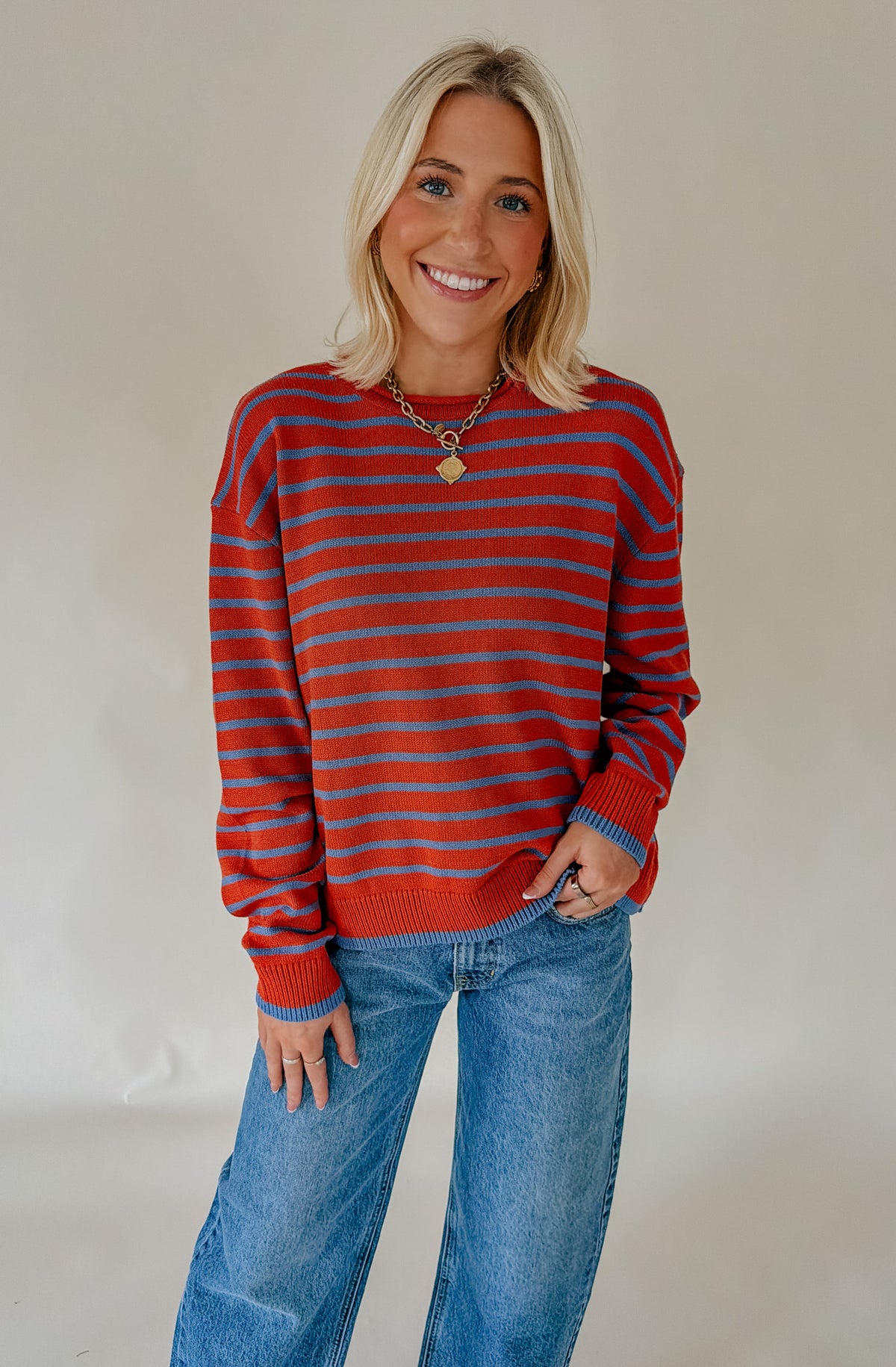 THE JENNA STRIPED SWEATER