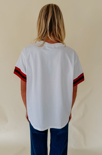 ARKANSAS SPARKLE LOGO TEE