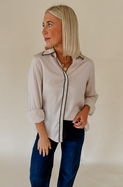 NIGHT CAP BUTTONED BLOUSE