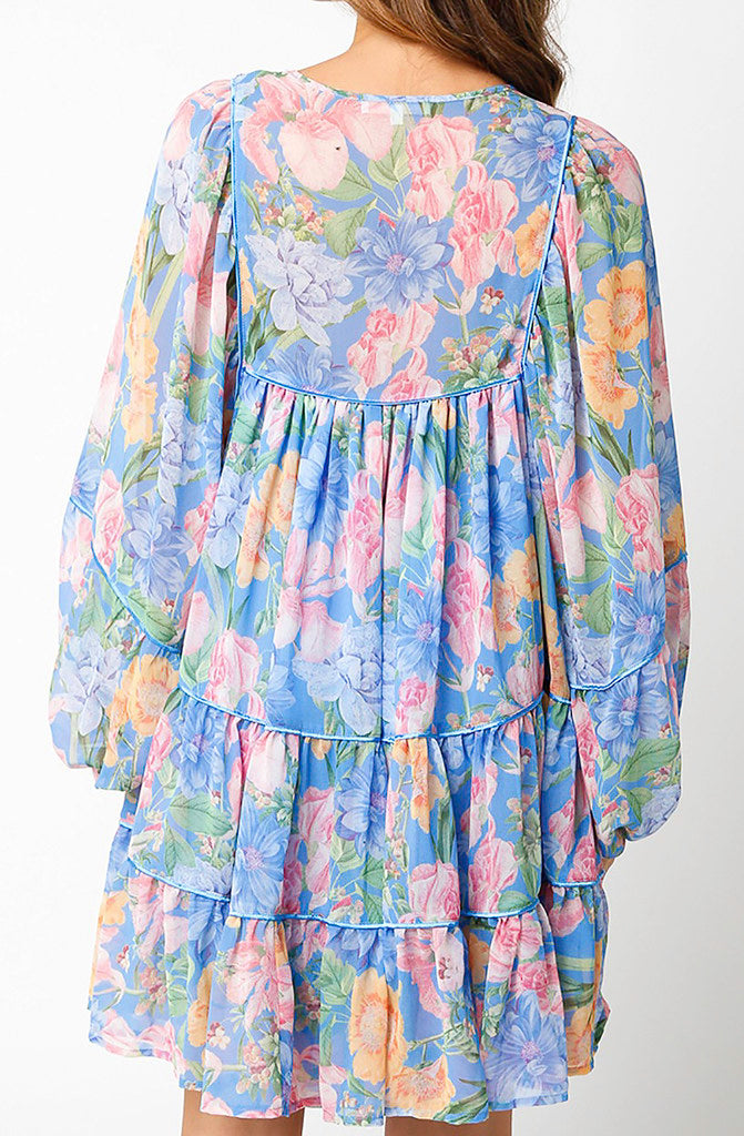 BLUE FOR YOU SWING DRESS