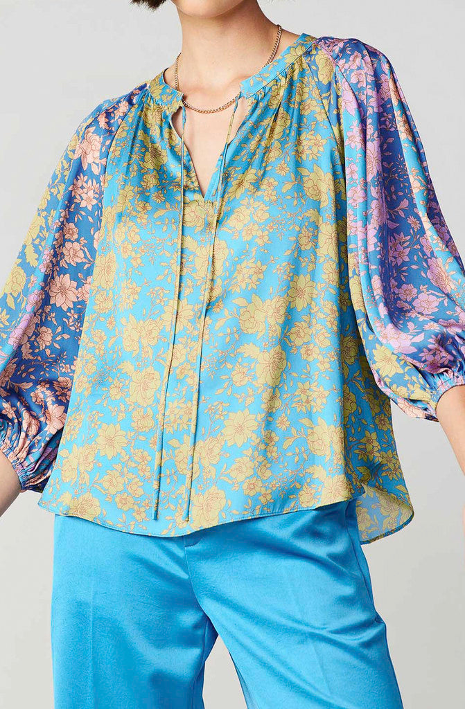 WORK AND PLAY FLORAL BLOUSE