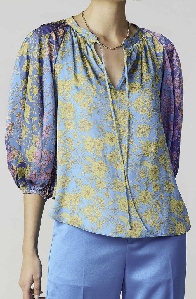 WORK AND PLAY FLORAL BLOUSE