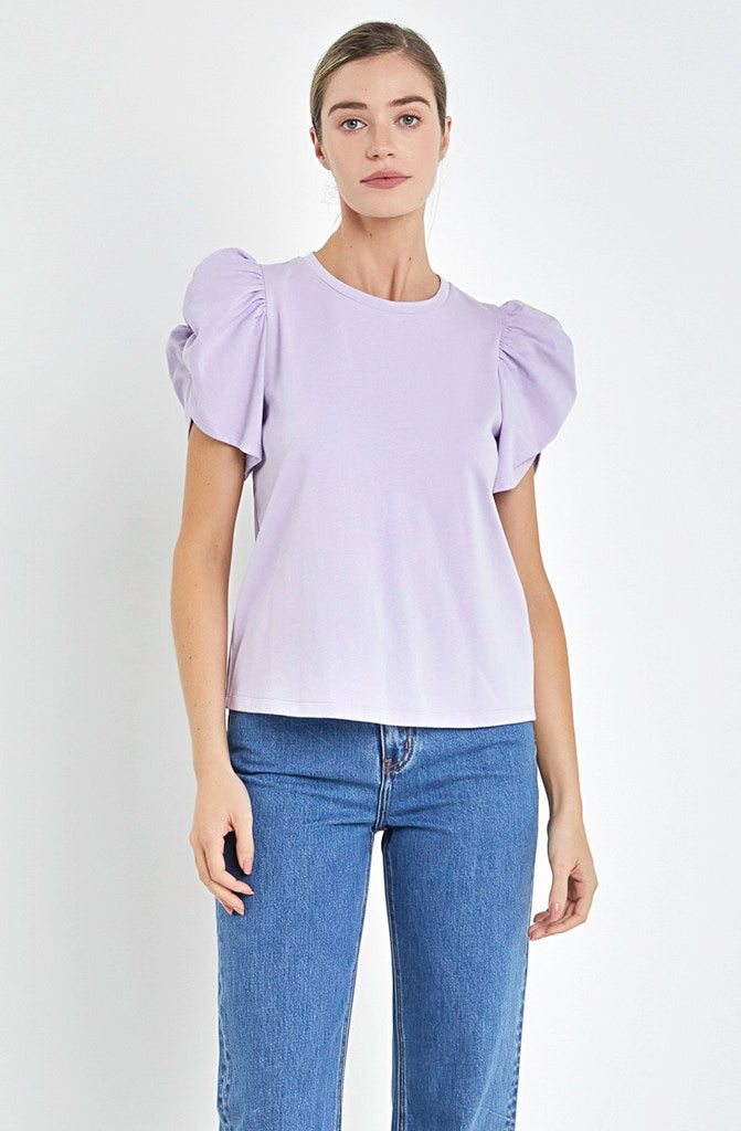 EASY GOING PUFF SLEEVE TOP
