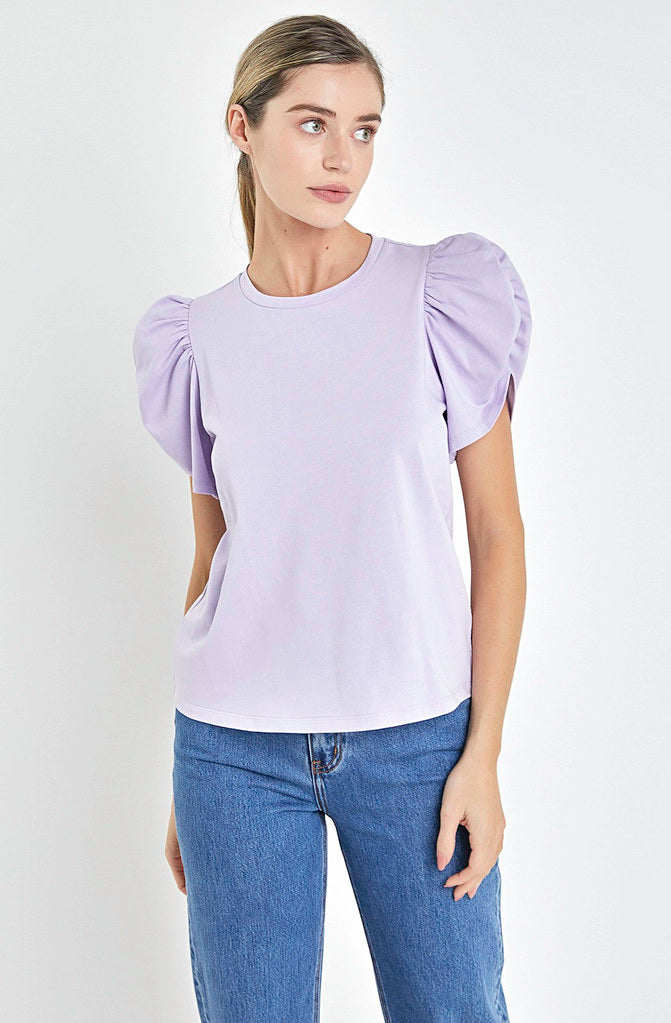 EASY GOING PUFF SLEEVE TOP