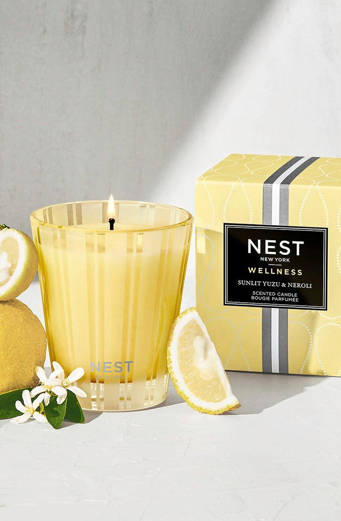 NEST SUNLIT YUZU &amp; NEROLI 8.1OZ SINGLE WICK CANDLE