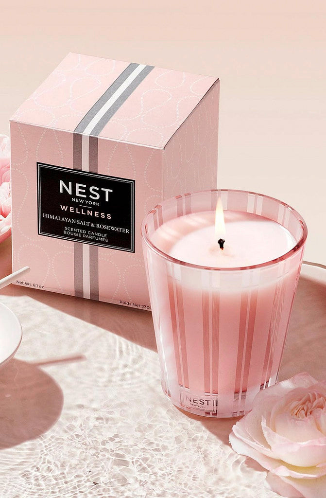 NEST HIMALAYAN SALT &amp; ROSEWATER 8.1OZ SINGLE WICK CANDLE