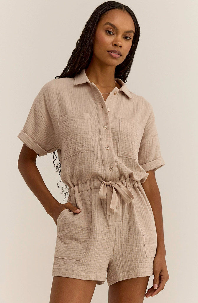 Z SUPPLY LOOKOUT GAUZE ROMPER E.Leigh's