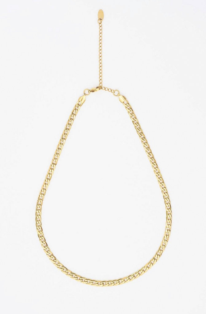 BRENDA GRANDS CURB CHAIN NECKLACE