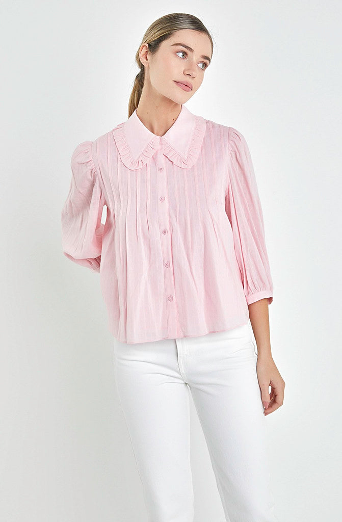 COLLAR LATER BLOUSE