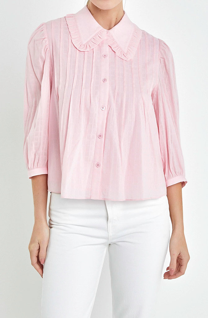 COLLAR LATER BLOUSE
