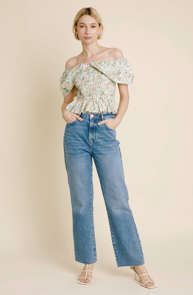 THE EVE FLORAL TOP