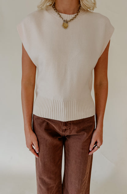 THE MIKAYLA KNIT SWEATER TANK