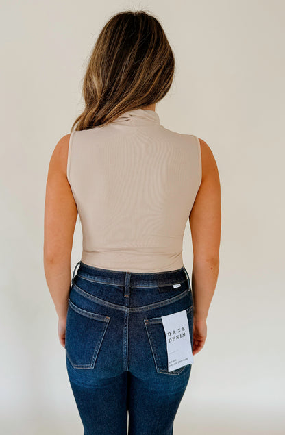 HEART TO HEART MOCK NECK BODYSUIT