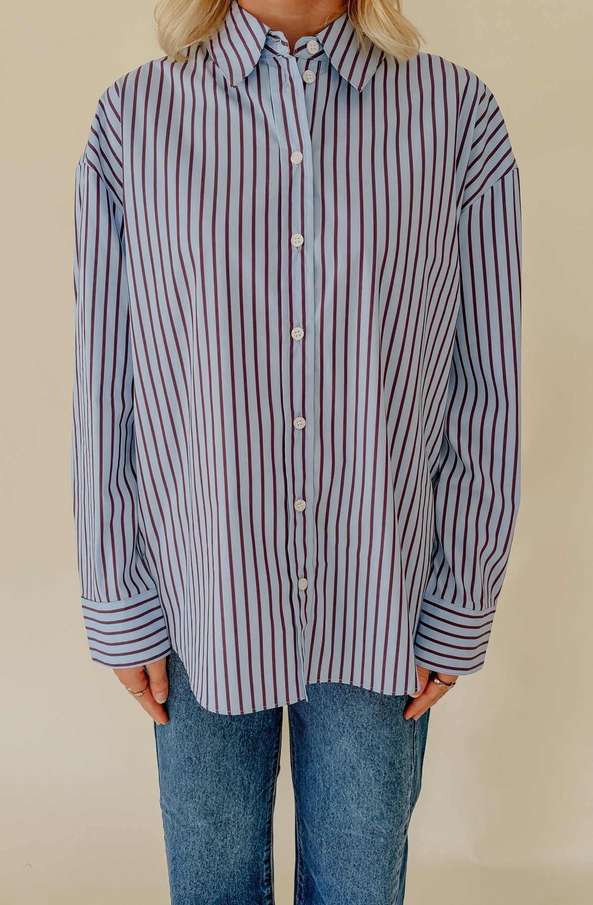 THE STACY BUTTONED BLOUSE