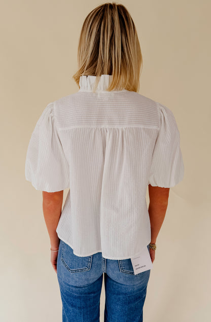WHITE THIS WAY BLOUSE
