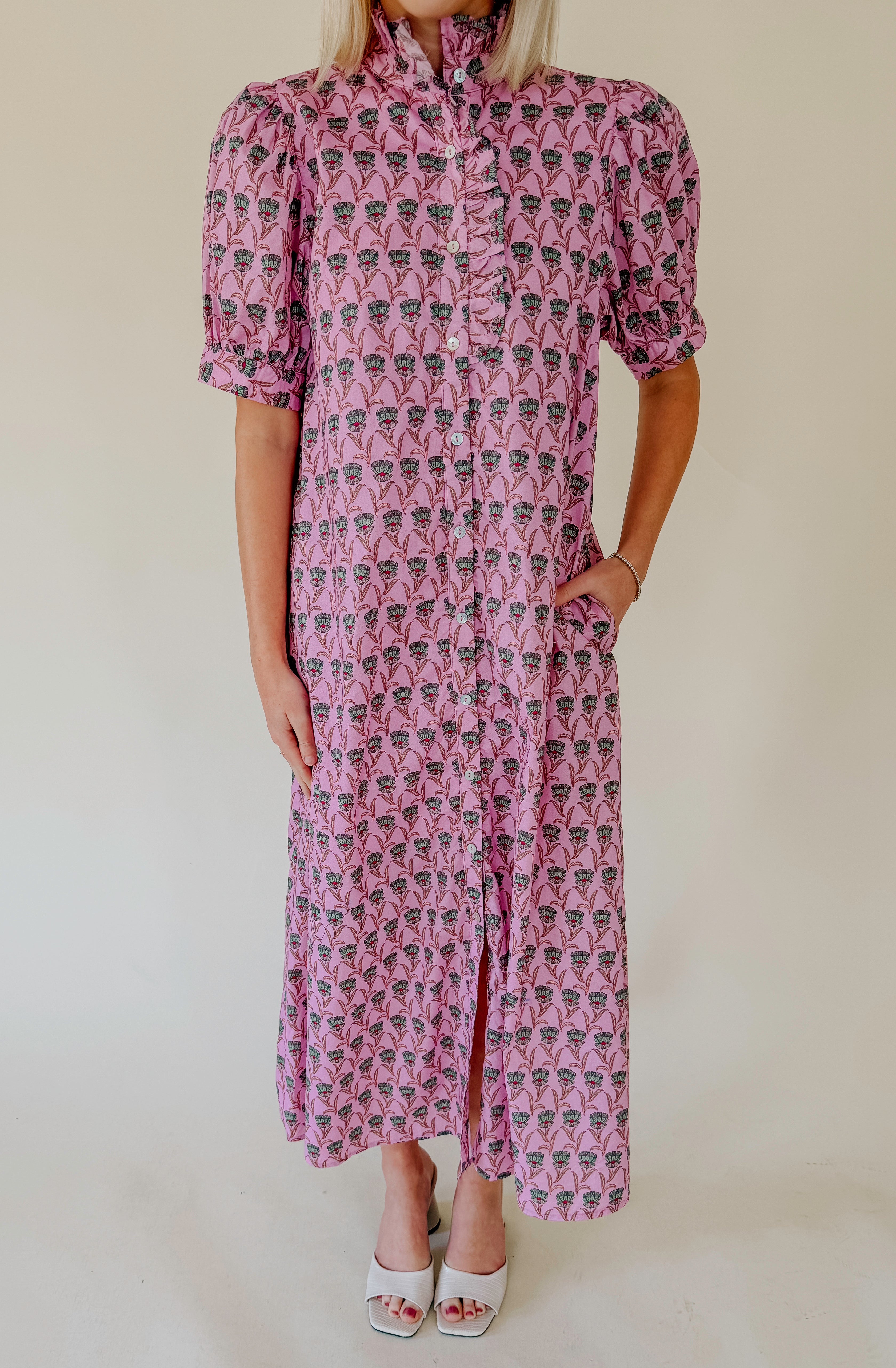 ON TRACK FLORAL MIDI