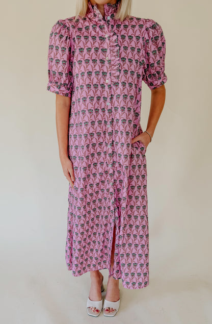 ON TRACK FLORAL MIDI