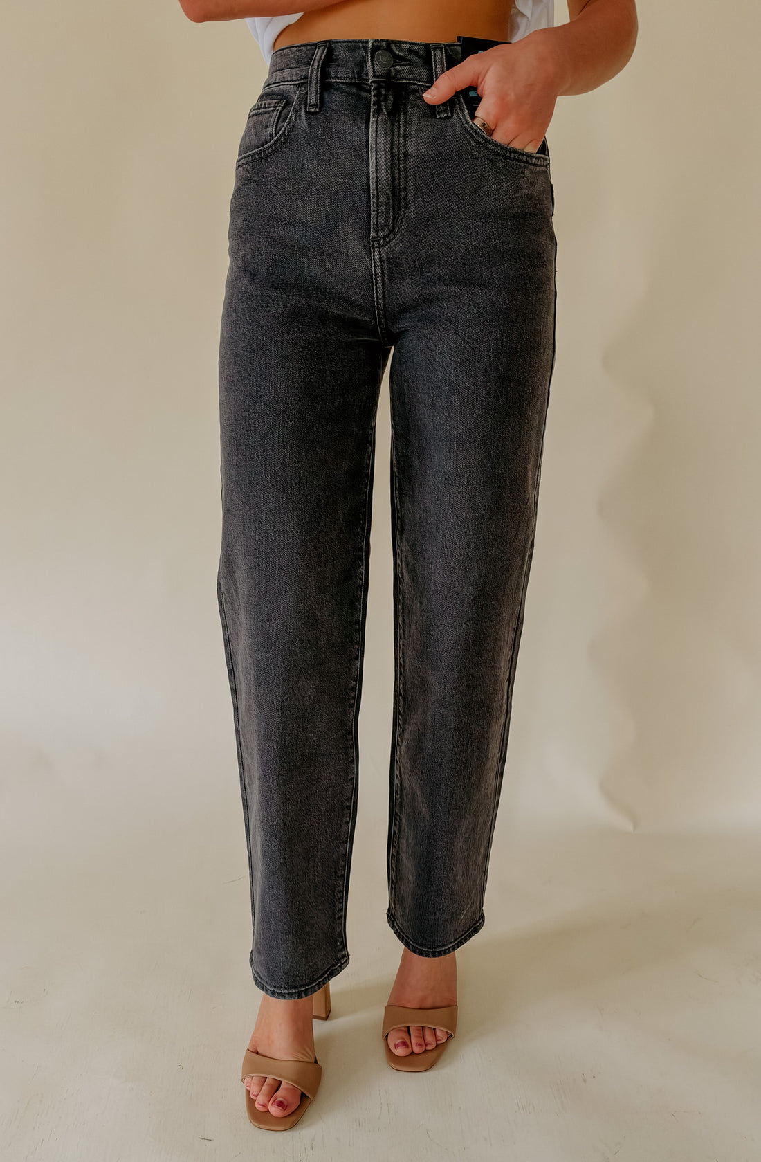 SILVER HIGHLY DESIRABLE RELAXED STRAIGHT JEAN