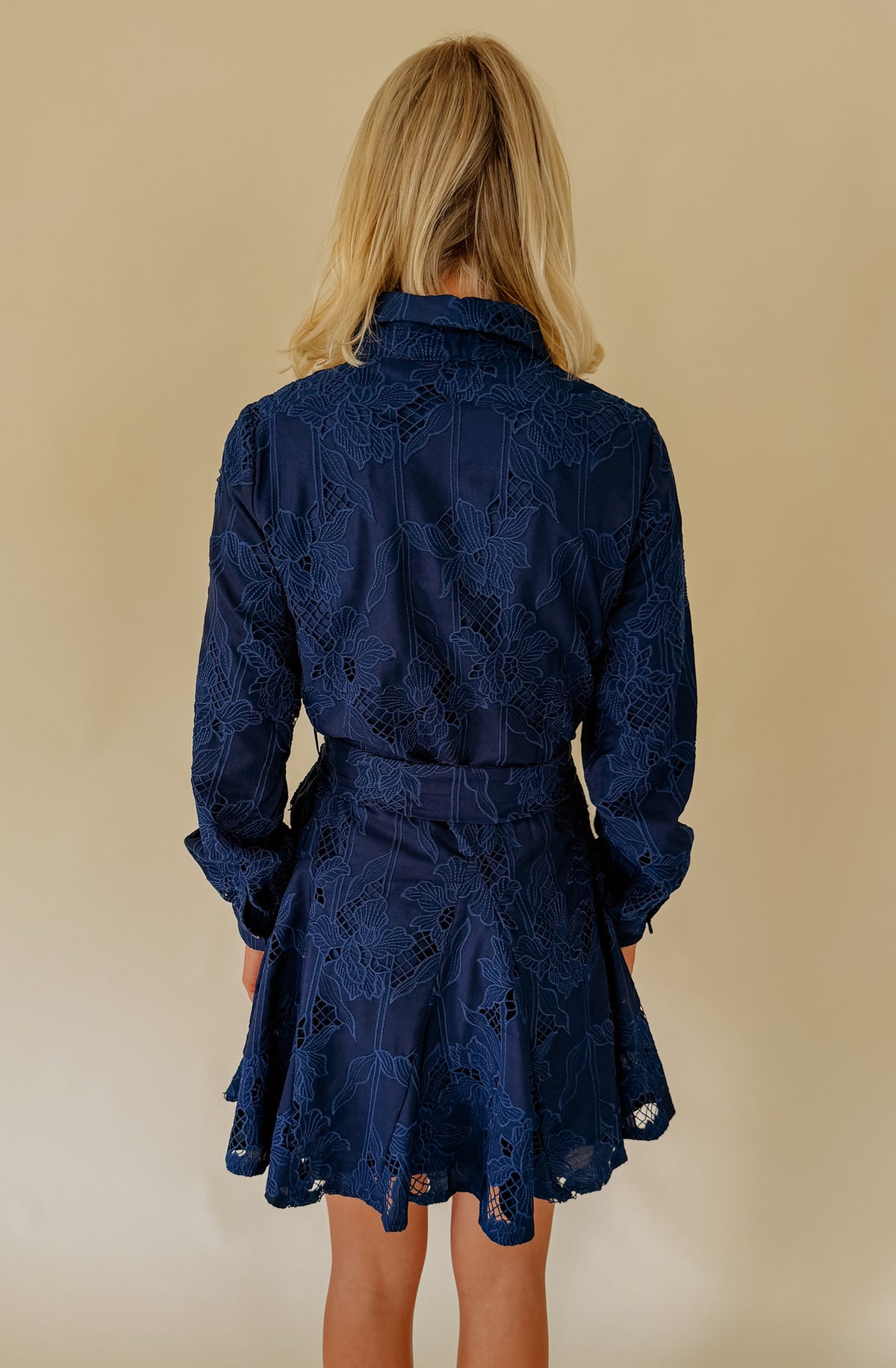 CIEBON SERENA EMBROIDERED MINI DRESS