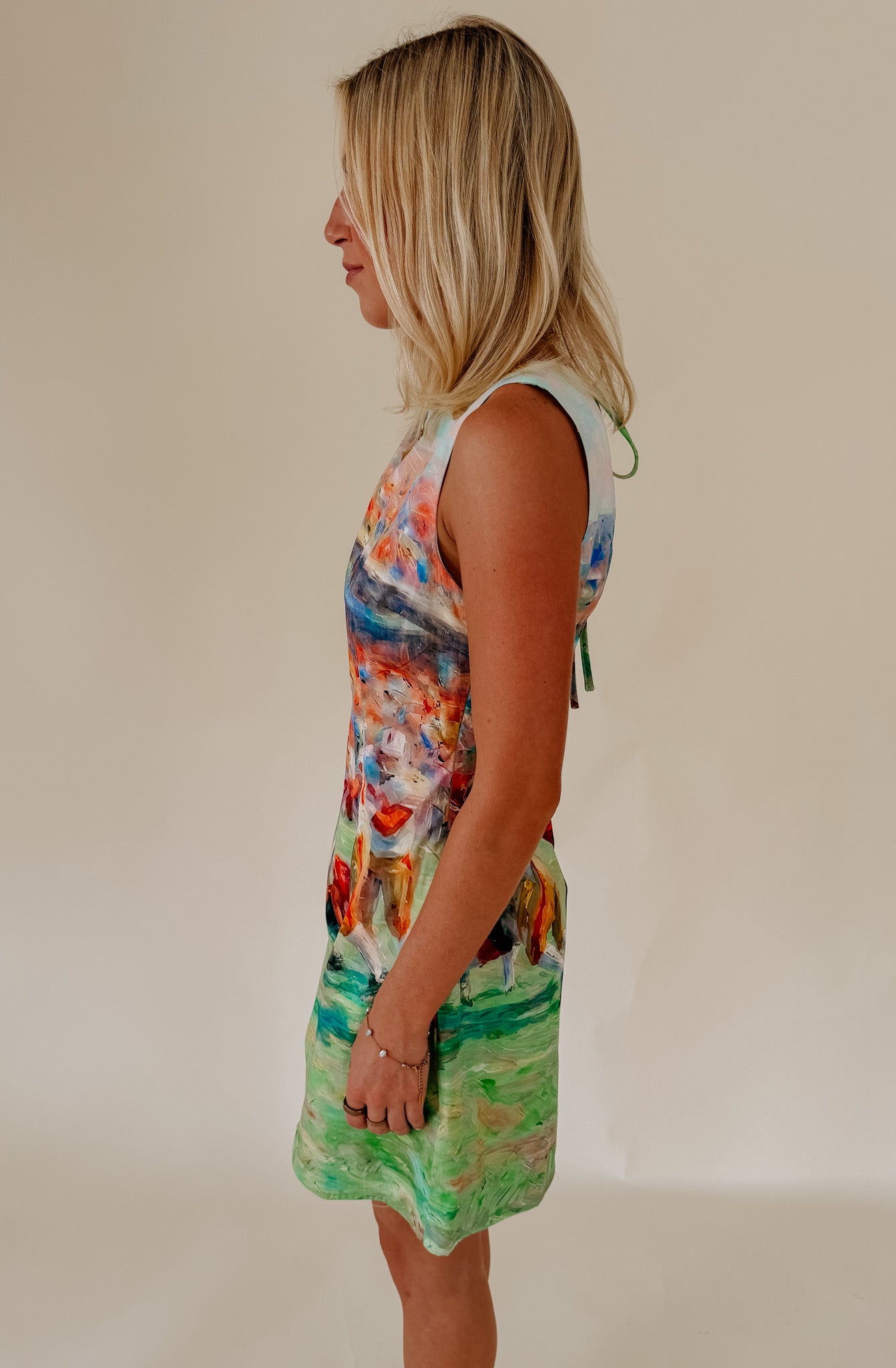 WATERCOLOR GAMEDAY DRESS