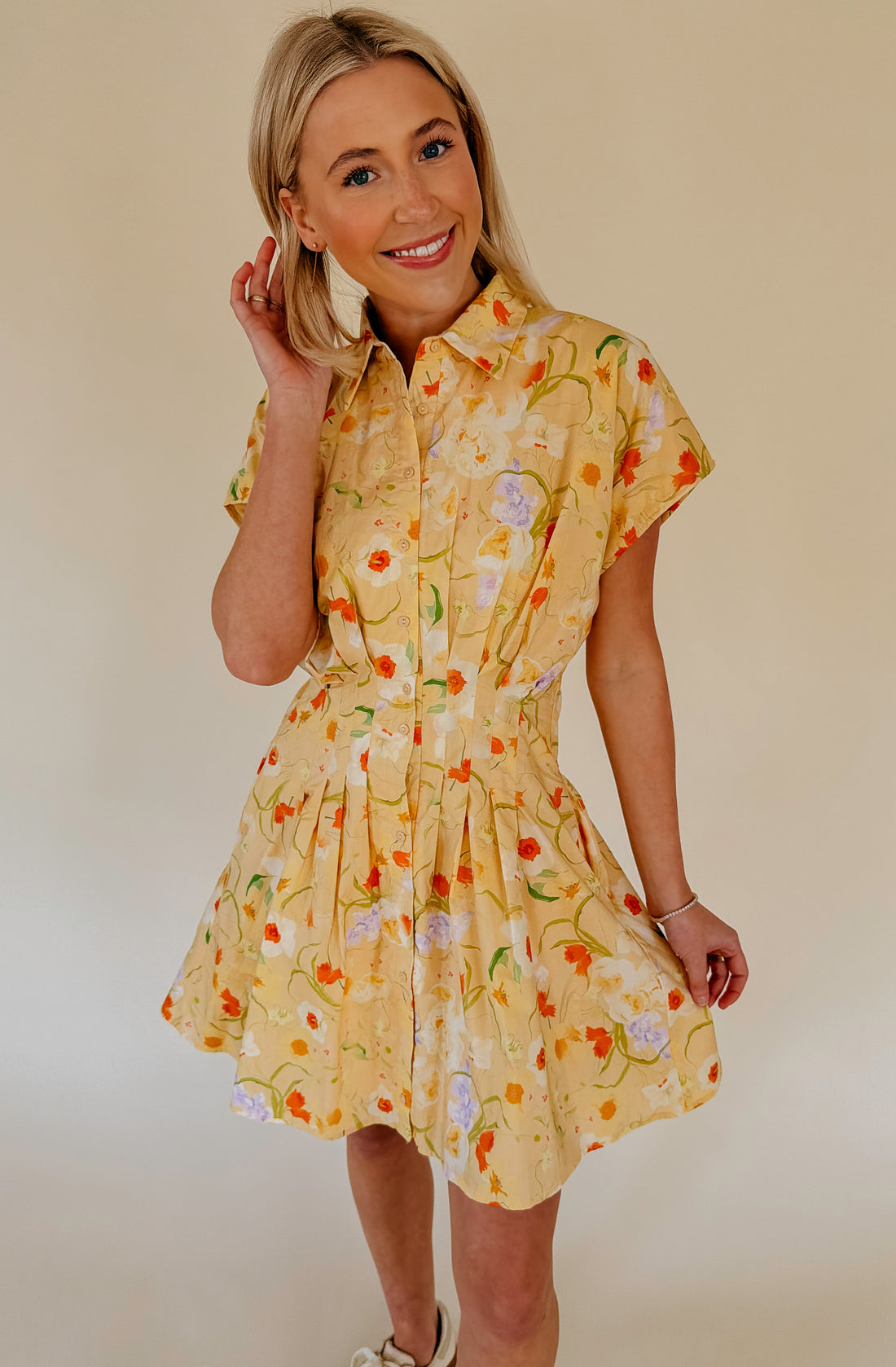 BRIGHTEN YOUR DAY MINI DRESS