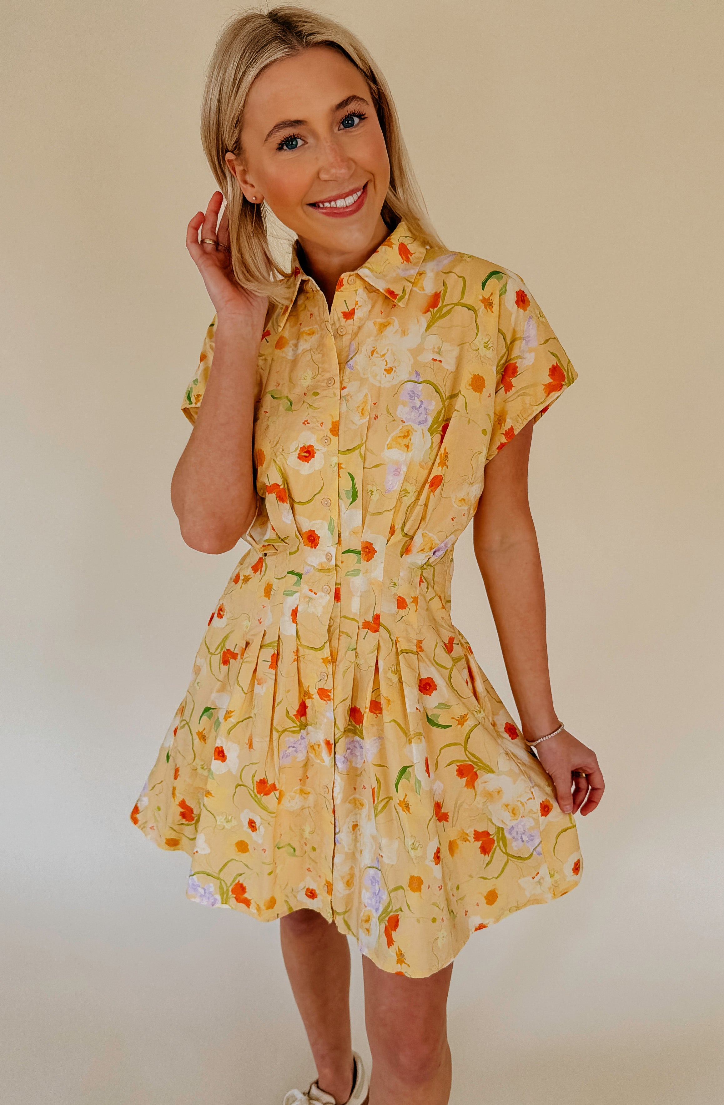 BRIGHTEN YOUR DAY MINI DRESS