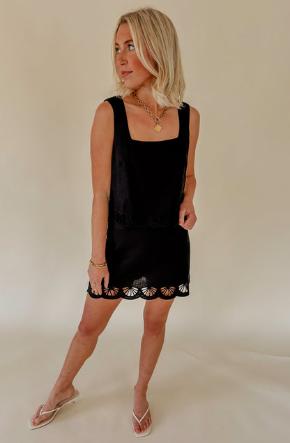 Z SUPPLY CHARLENE EMBROIDERED SKIRT