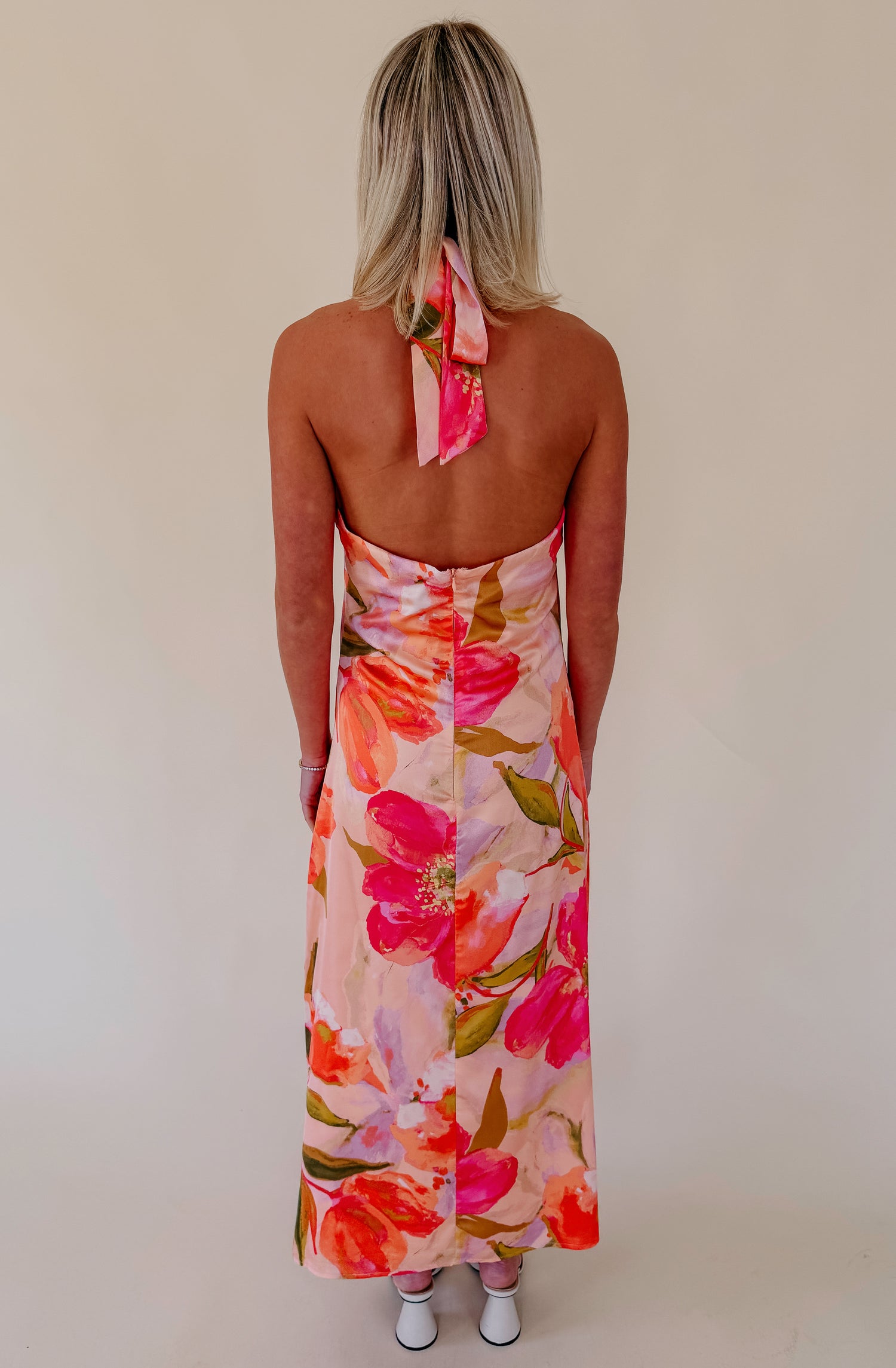 SUMMER NIGHTS HALTER MIDI