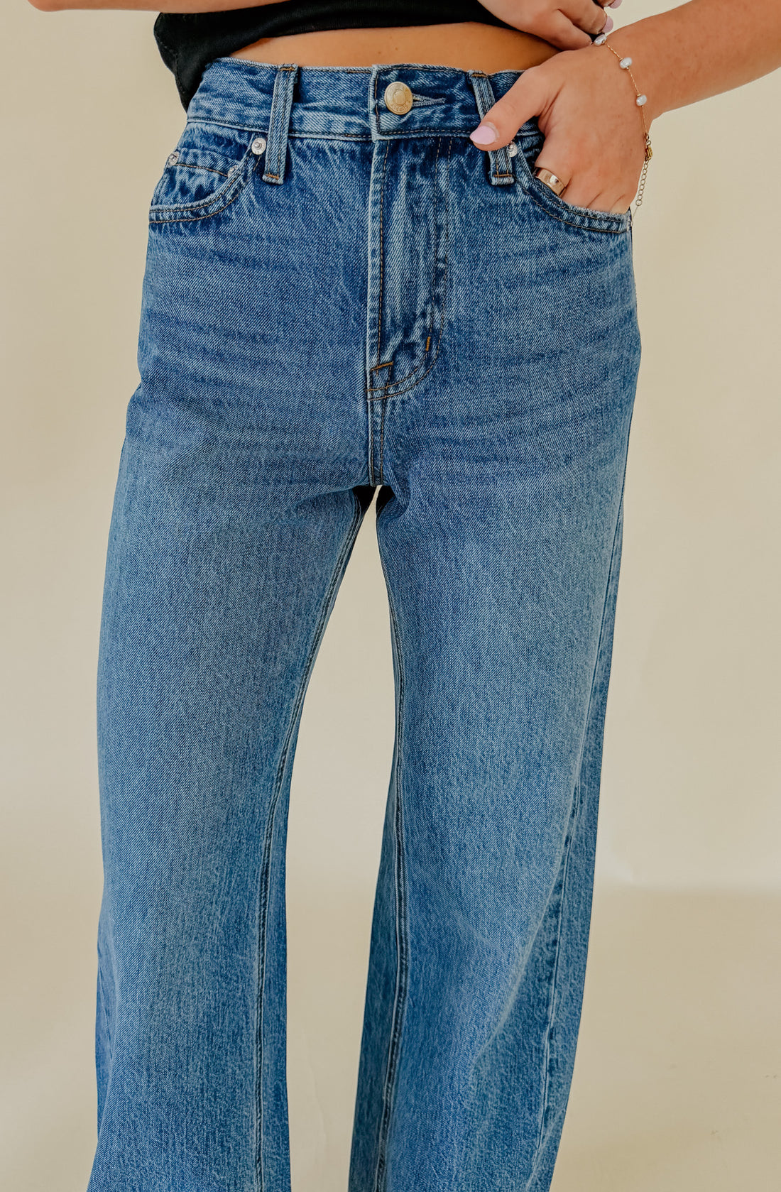 Z SUPPLY THE HEAD TURNER HIGH RISE WIDE LEG DENIM