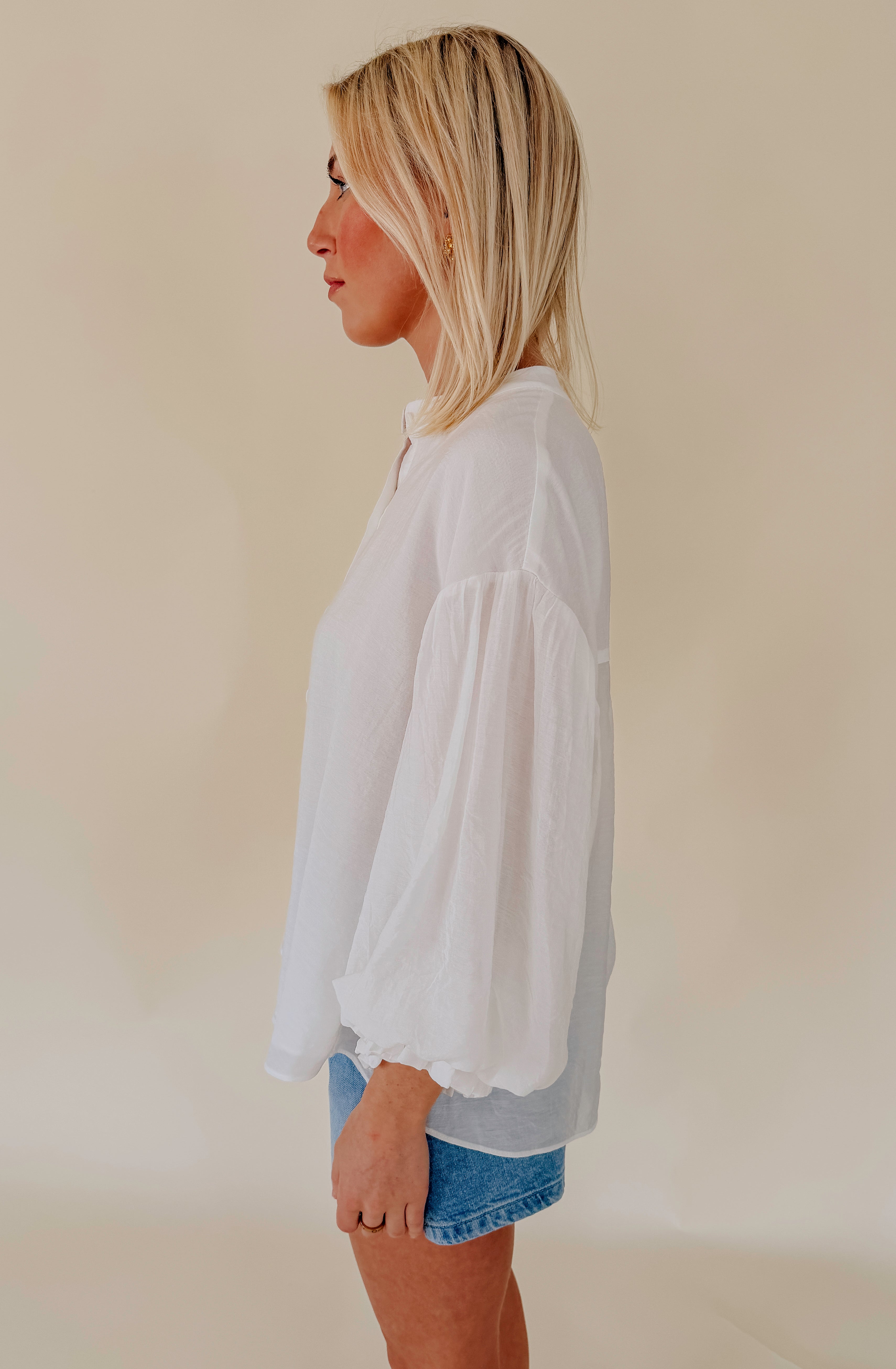 NAME OF THE GAME BUTTONED BLOUSE