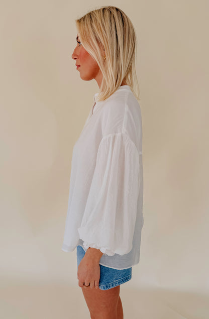 NAME OF THE GAME BUTTONED BLOUSE