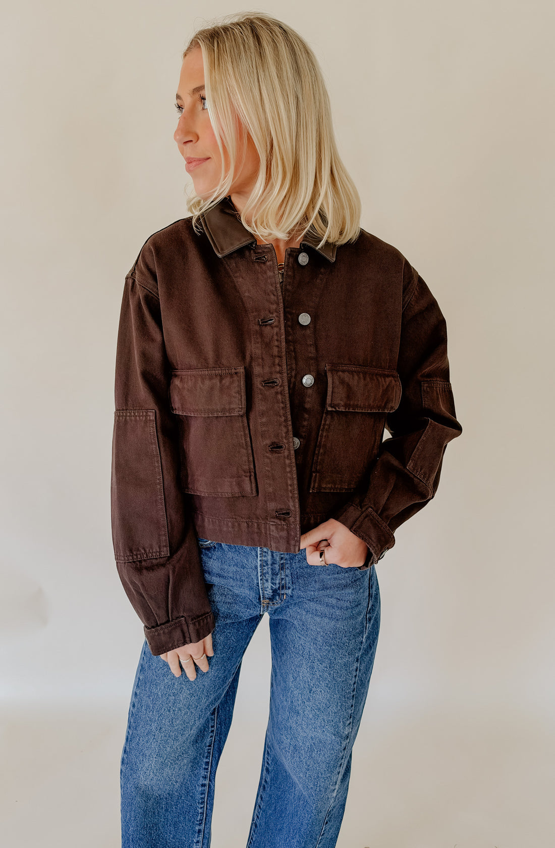 Z SUPPLY REY CROPPED CHORE JACKET